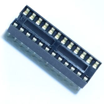 Ic socket dil 0.3 24w std d-leaf nar-20p/tube iss24-03-rh