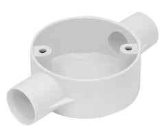 20mm rnd pvc conduit box 2w 180-deg type k0000092