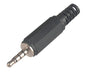 3.5mm audio plug 4 pole in-line k302h