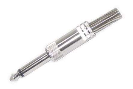 6.3mm mono plug full metal with sleeve k305l