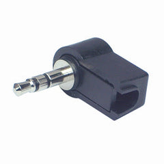3.5mm stereo plug r/a black with no sleeve k30938