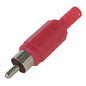 Plug rca str red w/sleeve k312a-rd