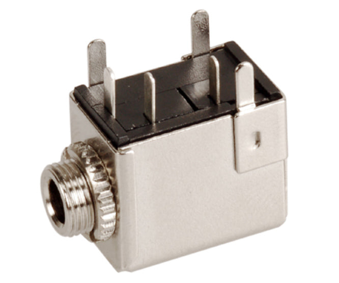 3.5mm mono socket r/a n.c pcb box k3633e