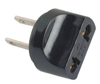 Adap m/plug 2p flat-round k3766