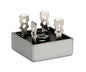 Bridge rectifier sqr 900v 25a alu kbpc2508