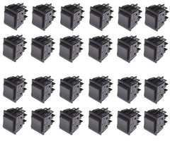 Rocker switch dpdt (on)-off-(on) 33x25mm - 50/box kcd2-3-223