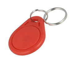 Keychain / fob rfid tag tk4100 125khz red 32x40mm kf-tk4100-125khz