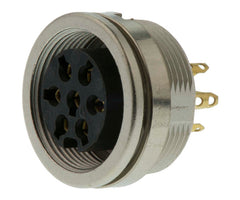 M16 din socket 7w 5a 250v p/mount kfv 70