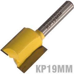 STRAIGHT BIT 19MM X 20MM CUT 2 FLUTE METRIC 1/4' SHANK