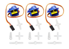 3pcs mini sg90 9g 90-deg servo motor blue ks0326