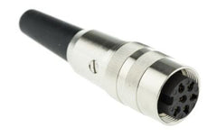 In-line connector socket 6-pin kv 60