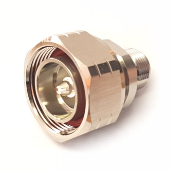 Adapter n-socket to din 7/16-plug l29/n-jk