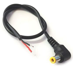 2.5x9mm dc socket in-line open end lead r/a 170126