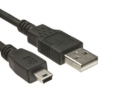 Lead usb a-plug to mini b-plug 3m black zq-408-3m