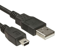 Lead usb a-plug to mini b-plug 3m black zq-408-3m