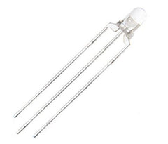 Led 3mm frosted 3pin red & blue com. cat 181491