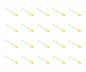 Led 3mm di-yl rnd 700mcd 90d - 1k/bag 302yud-cc