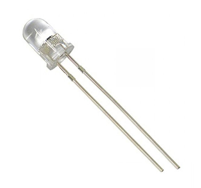 Led 3mm cl-violet rnd 300mcd 30deg leg=16mm 210118