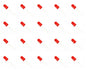 5mm round red diffused led 700mcd 90-deg - 1k/bag sp1012022-22