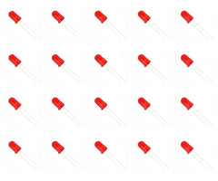 5mm round red diffused led 700mcd 90-deg - 1k/bag sp1012022-22