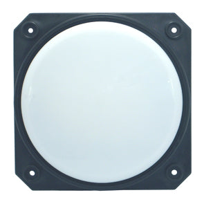 Led fixture bk w/wt lens 150x150x15mm lbblm base-bk-wt-len