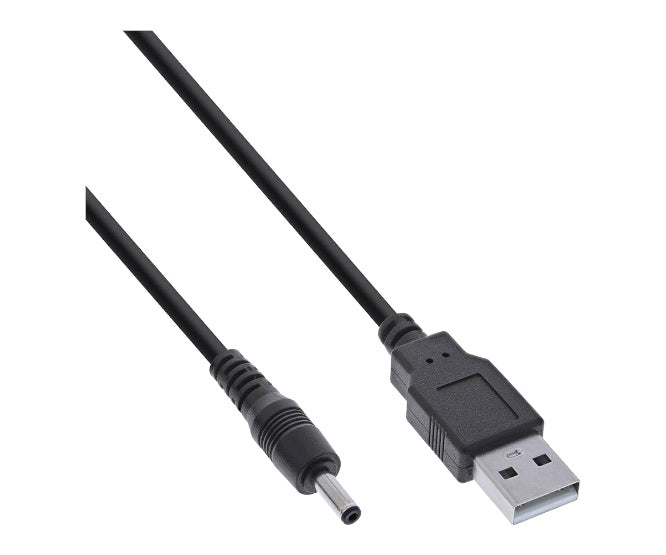 5v usb a plug -2.1mm dc socket inline - 1.5m lead lxt-dc215