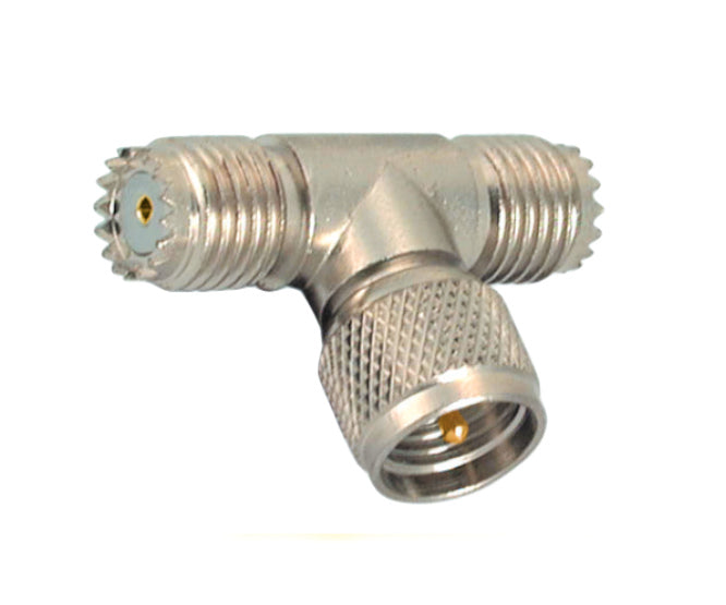 Adapter mini uhf-plug to 2xuhf-socket(mini) t-junction m55316