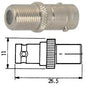 Adapter .f-socket to bnc-socket m5620           rohs
