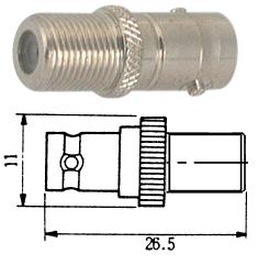 Adapter .f-socket to bnc-socket m5620           rohs