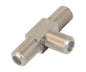 Adaptor f type socket-3way tee m5641      rohs