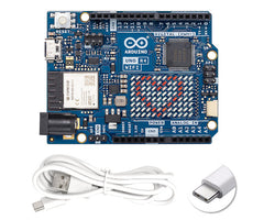 Arduino uno r4 board with wifi and usb cable 70x52mm abx00087