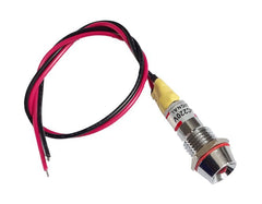 5mm red led indicator 220vac open leads p/m=10mm me22-005-220rd