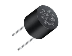 Fuse radial bi-pin s/blow 400ma 250v met-t400ma