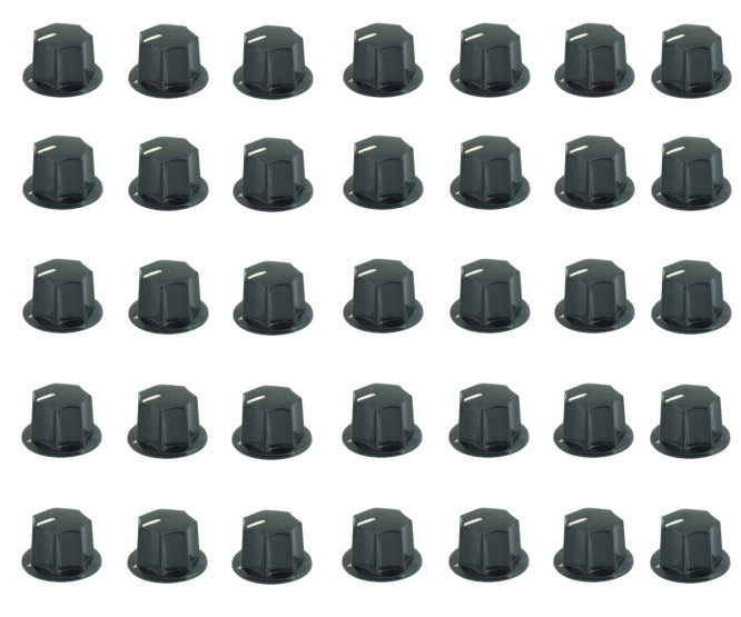 Knob pla blk scr lin 34x18x6.4 - 50/box mf-b03