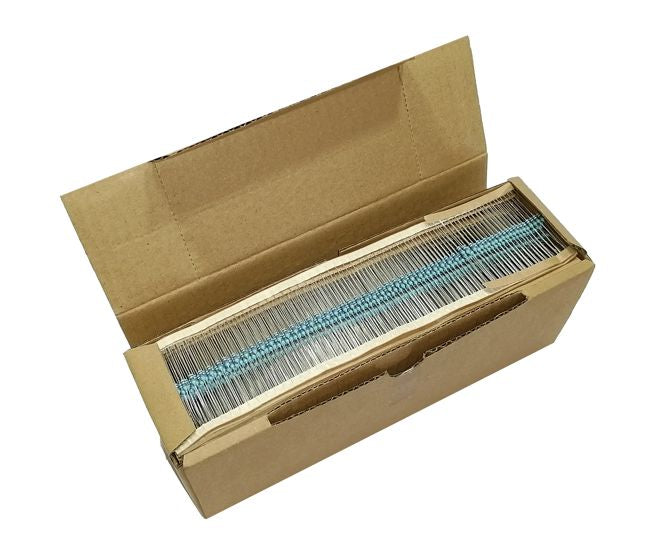 Resistor 1/4w round m/f 1% 4k3 - 5k/box mf25-4k3-f-tb