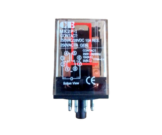 Relay PLUG-IN 8pin dpdt (2P-C/O) 10A 110VDC RL-MK-2P-FD-110D