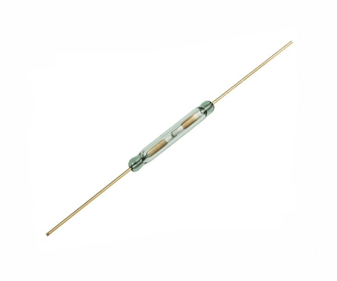 Glass reed switch no 0.5a 10w 10-15at 2x10mm - debulk mka-10110at10-15