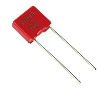 Polyester film capacitor 100nf 100v p=5mm mks2d031001a00ki00