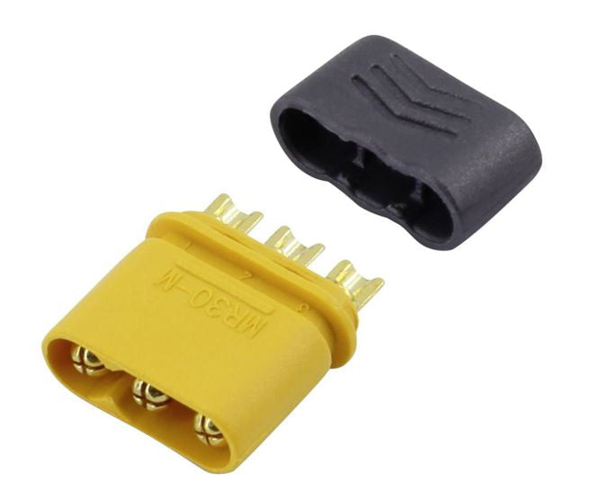 Battery connector plug 3p in-line 30a 500v mr30-m
