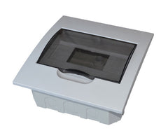 8W flush din pvc tray & pvc cover NDBDFP08W-PLASTIC