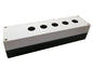 Push button enclosure pvc grey 5hole IP65 PB-BX5-22