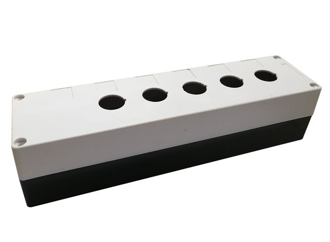 Push button enclosure pvc grey 5hole IP65 PB-BX5-22