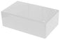 Abs enclosure molded white 150x90x51 s40-white-ribbed