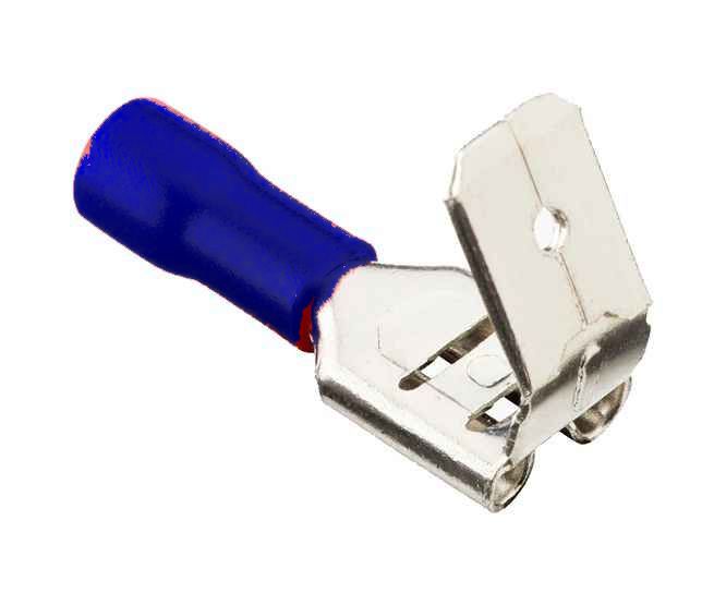 Piggyback pre-insu term 6.35mm blue pbddn 2-250