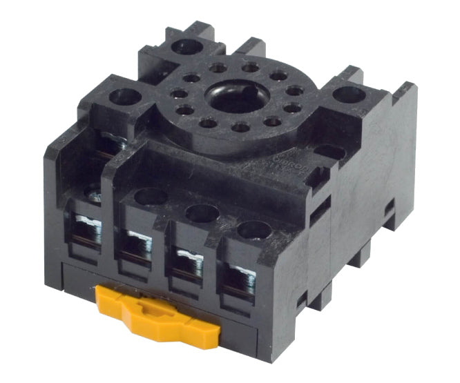 Relay socket round din rail 11pin pf113a-e