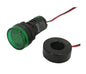 Ammeter pilot light round green 1-99A PL-AMMETER-R-G