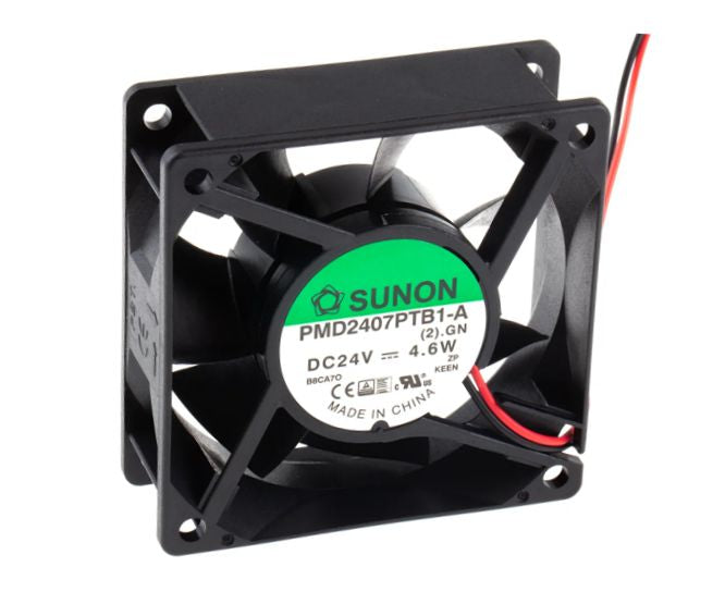 24vdc axial fan 70sqx25mm ball 49cfm lead pmd2407ptb1-a(2).gn *d*