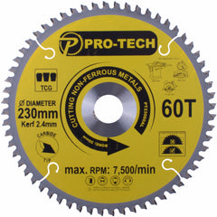 SAW BLADE TCT 230 X 2.4 X 30 X 60T ALUM. PROF.