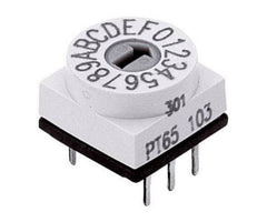 Rotary switch hex str 1-pole 16pos pt65103