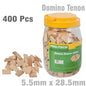 DOMINO TENON 5.5 X 28.5MM 400PC JAR BEECH WOOD